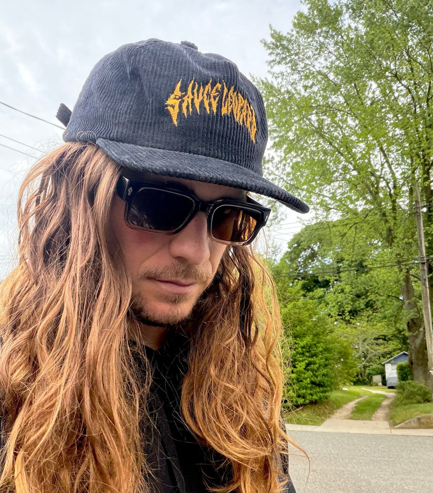 Embroidered Corduroy Hat
